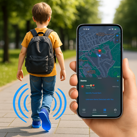 TrackSole™ – AirTag-Sohle für Kinder & Senioren