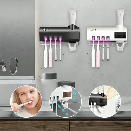 GermShield™ UV-Zahnbürstenhalter – hygienisch & familienfreundlich