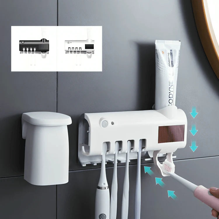 GermShield™ UV-Zahnbürstenhalter – hygienisch & familienfreundlich